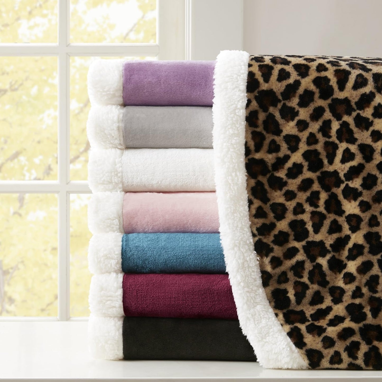 Comfort Spaces Angel Wrap Hooded Wearable Blanket Throw, Ultra Soft Giftable Plush To Sherpa Poncho Blanket Wrap With Pockets, Cozy and Warm Shawl Gift for Her, 58"x72", Red