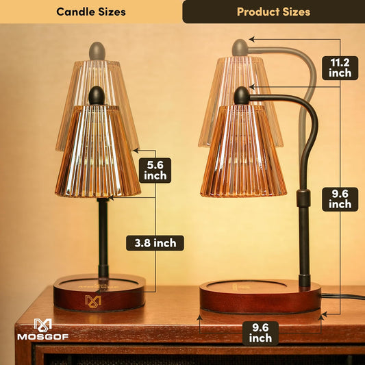 Candle Warmer Lamp with Timer and Dimmable, Candle Lamp Warmer for Mom Birthday Gifts, Elegant Design Electric Candle Warmers for Aromatherapy, Portable Wax Warmer Lamp