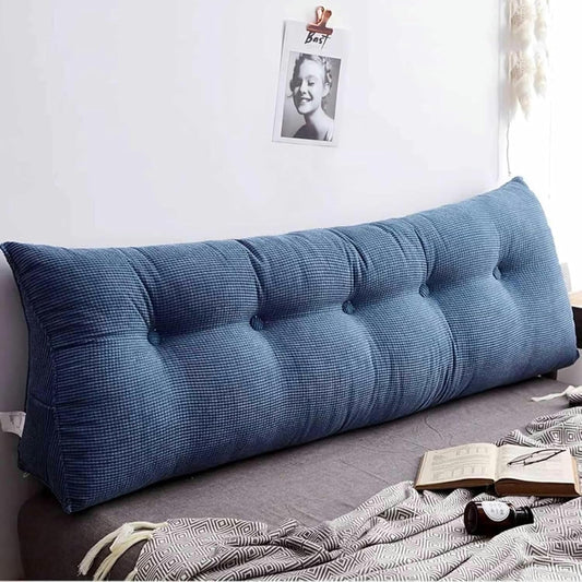 Polar Fleece Triangular Wedge Cushion - Headboard Bolster Support Pillow Triangle Daybed Backrest Comfortable Lumbar Bed Pillow Reading Backrest Cushion