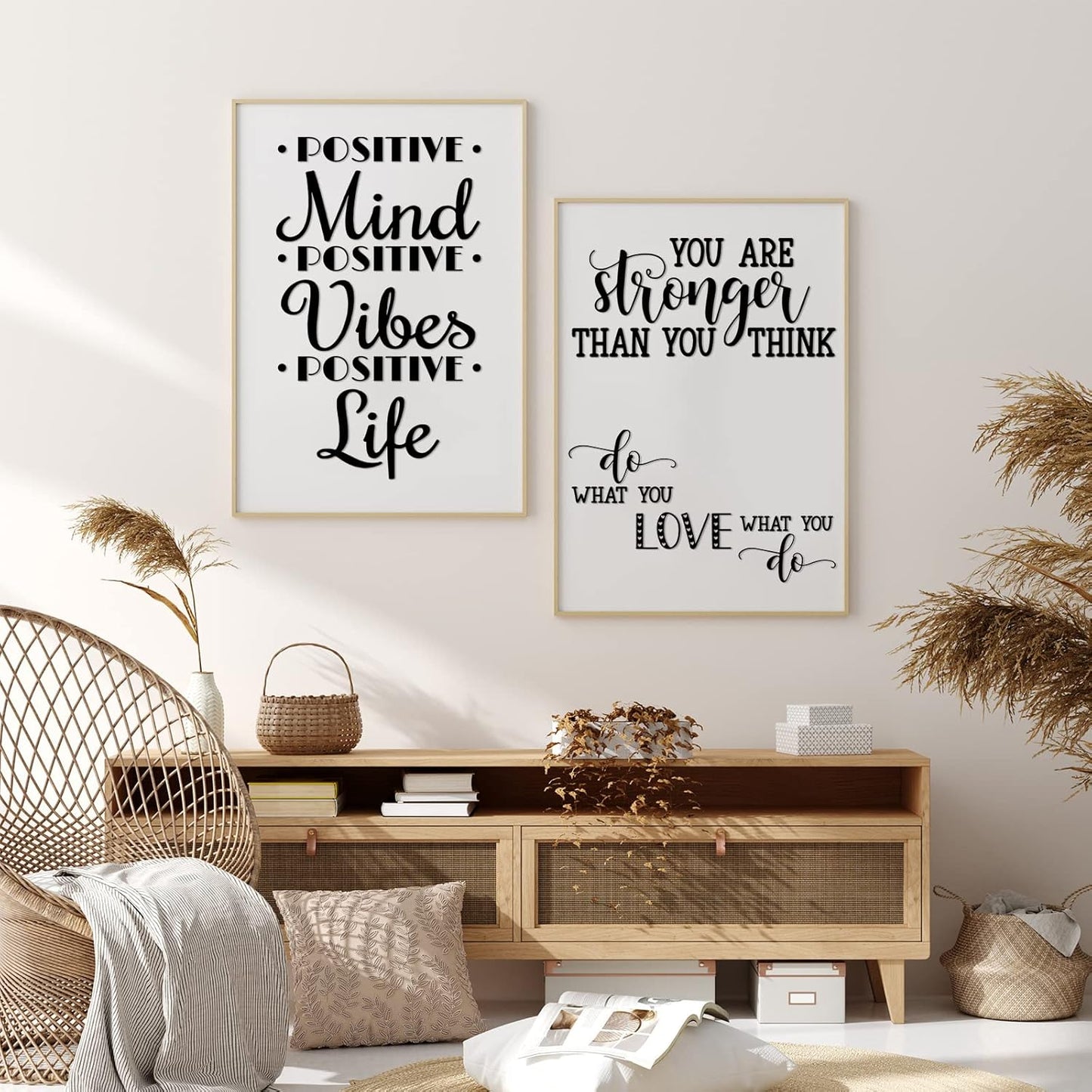 Ctosree 9 Pcs Vinyl Wall Stickers Inspirational Saying Wall Decals Motivational Saying Murals Large Removable Quote Stickers Positive Lettering Word Home Decal for Office School Dorm(Classic)