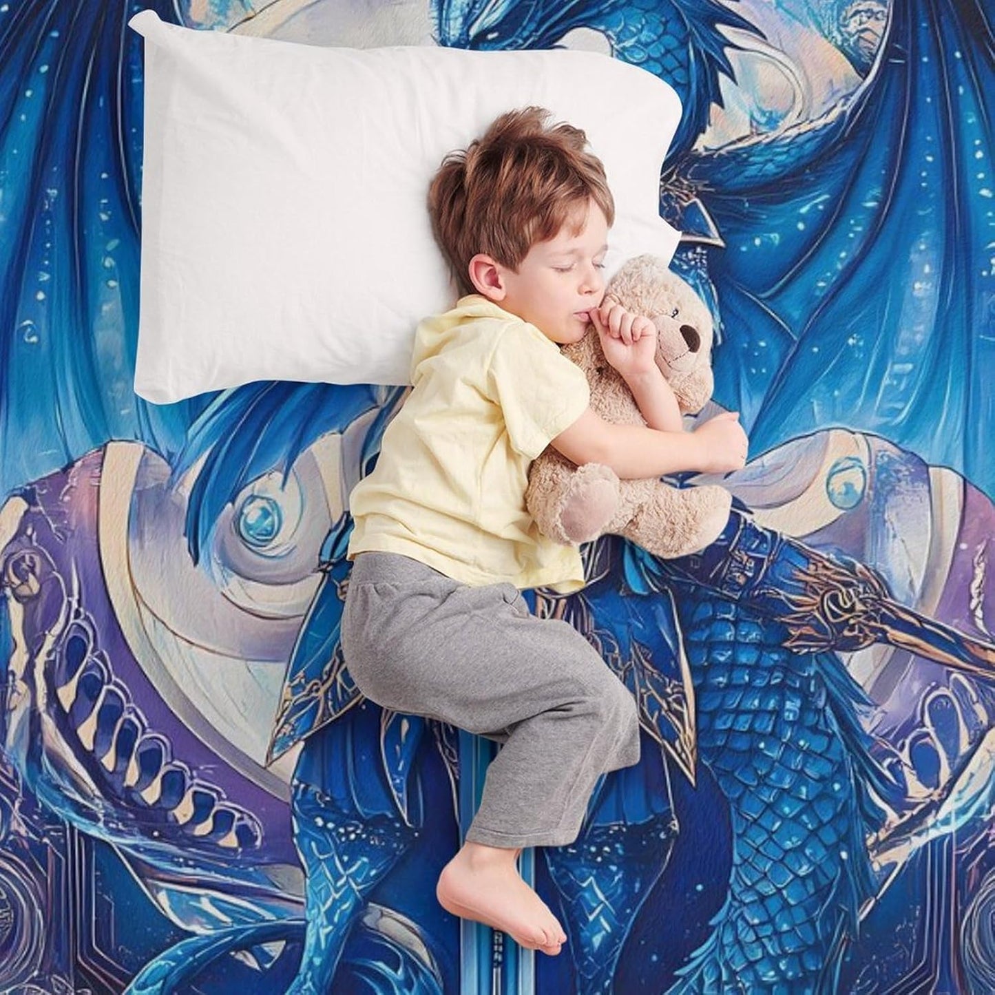 Dragon Dragonsword Throw Blanket for Couch Bed Plush Cozy Fuzzy Flannel Blanket for All Season 30"x50"