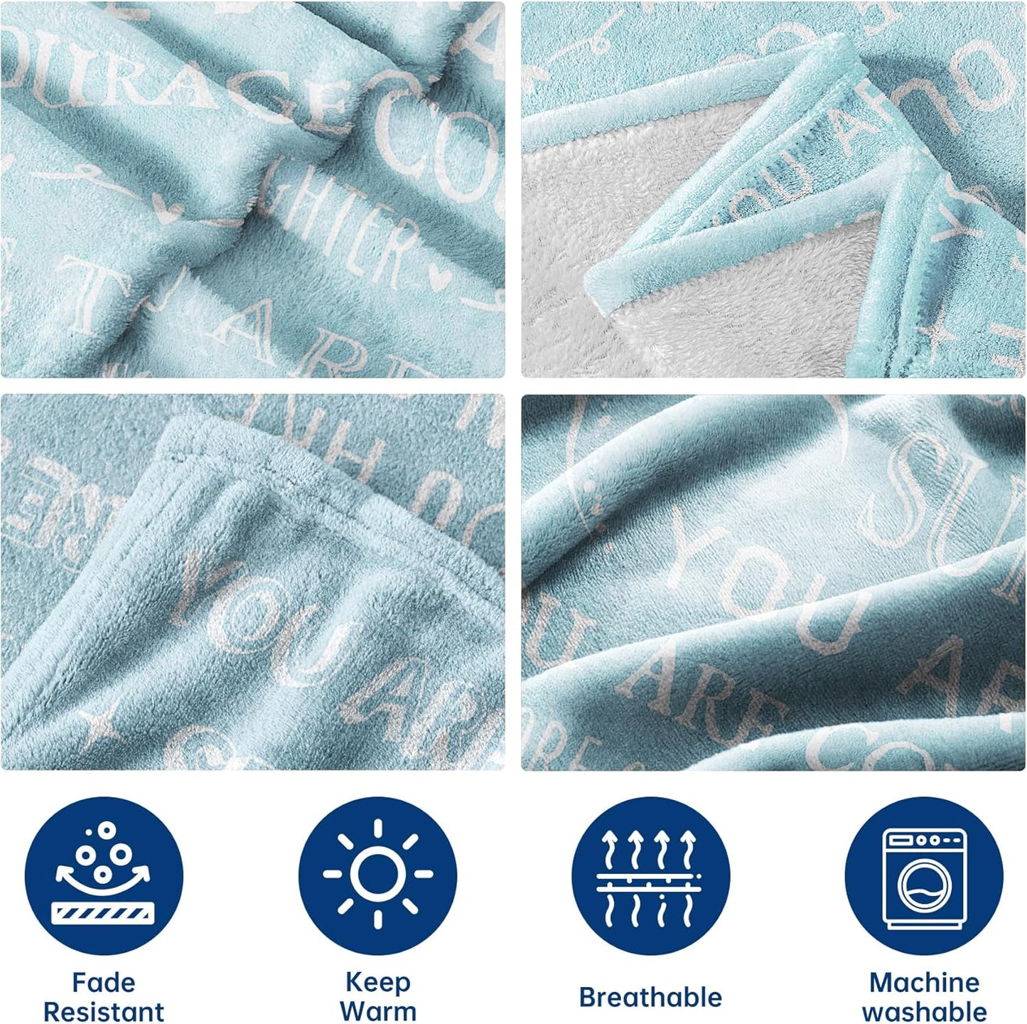 SteadStyle Gifts for Women, Sympathy Gifts for Her Him, Get Well Soon Blanket, Thinking of You Present, Inspirational Birthday Gift for Sister Friend Daughter Son Coworker Nurse, 60'' x 50''