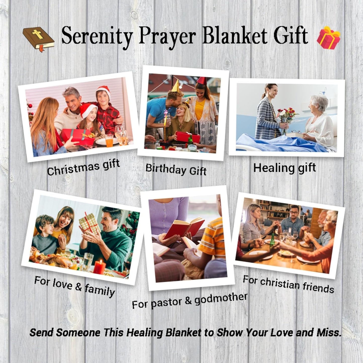 Christian Gifts for Women Men, Bible Verse Blanket for Women Faith,Faith-Based Bible Religious Gifts, My Daily Bible Affirmations Flannel Throw Blankets,Inspirational Thoughts Prayer Blanket, 60x50(M)