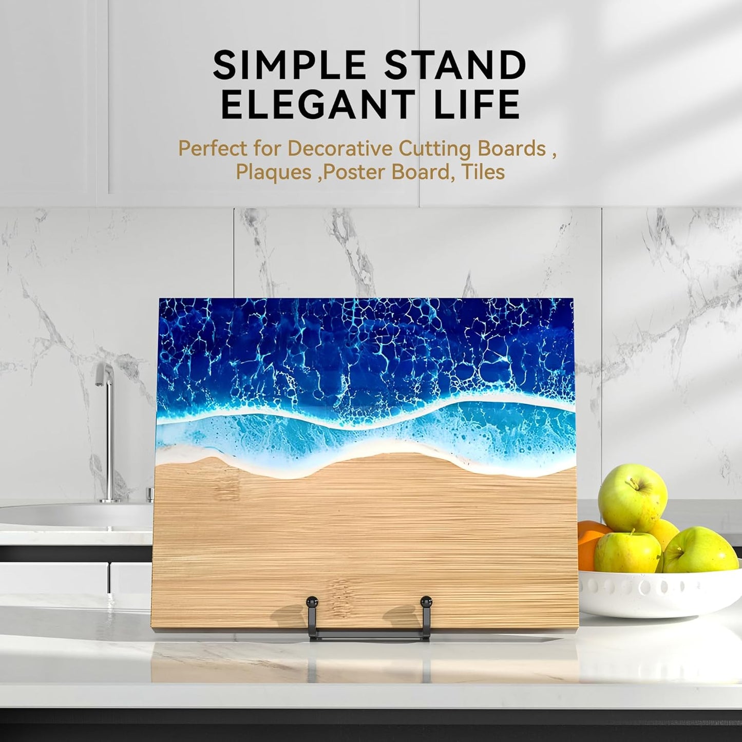 3 Pack10 Inch Large Plate Stands/Holder for Display, Metal Small Easels Picture Stand for Book, Platter, Plaque, Photo Frame, Table top Art