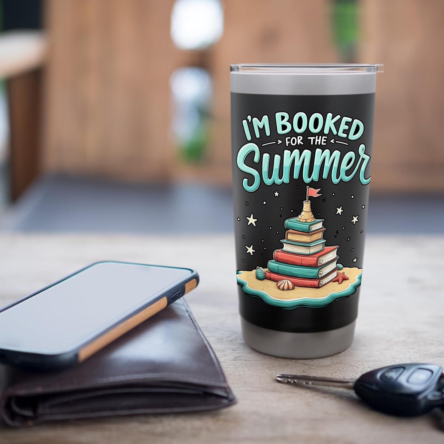 I'm Booked for the Summer Relaxing in Nature Reading Stainless Steel Insulated Tumbler