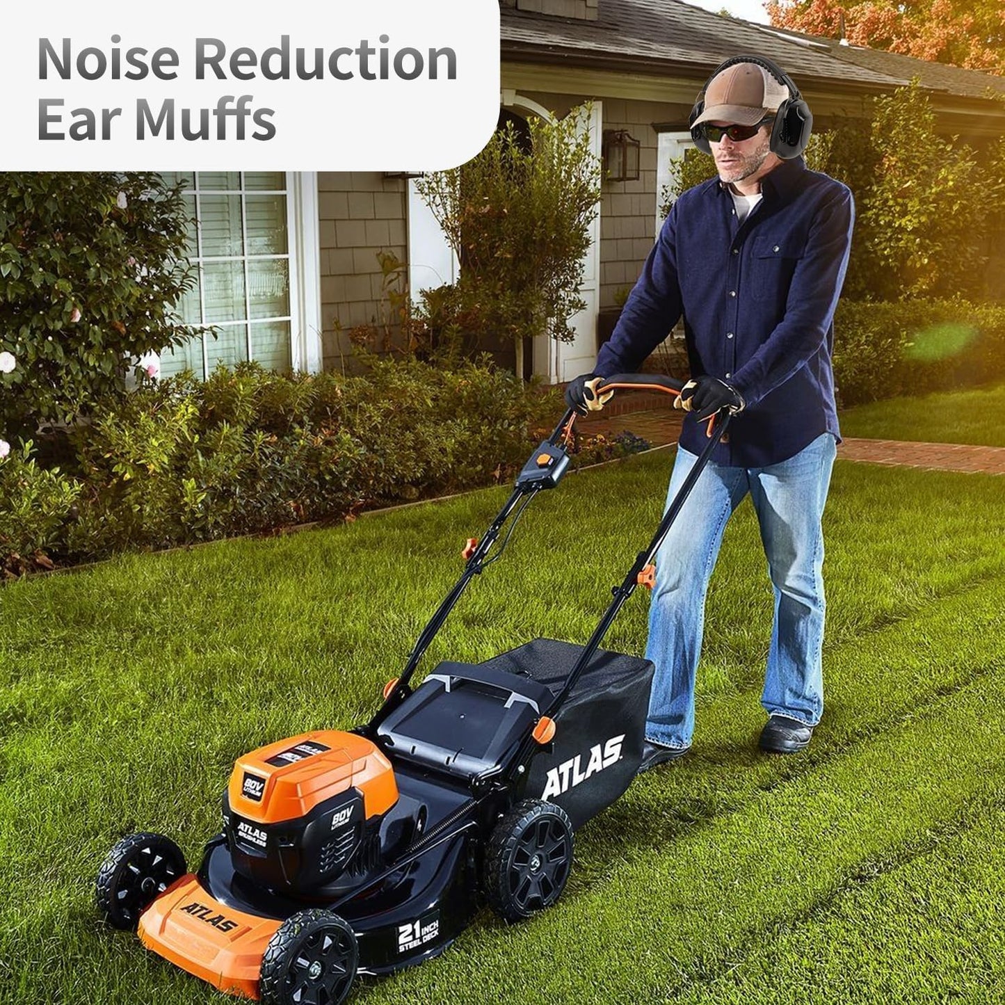 Noise Reduction Ear Muffs for Adult, 34dB Noise Cancelling Headphone for Shooting