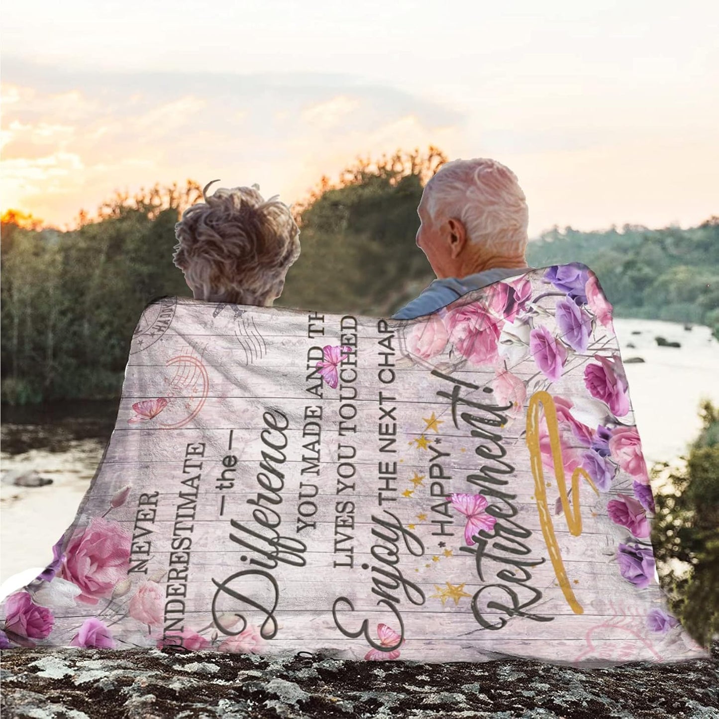 Retirement Gifts for Women 2025, Happy Retirement Blanket for Woman Nurses Teachers, Farewell Gifts for Coworkers Boss, Funny Retired Throw Blankets 60"×50"