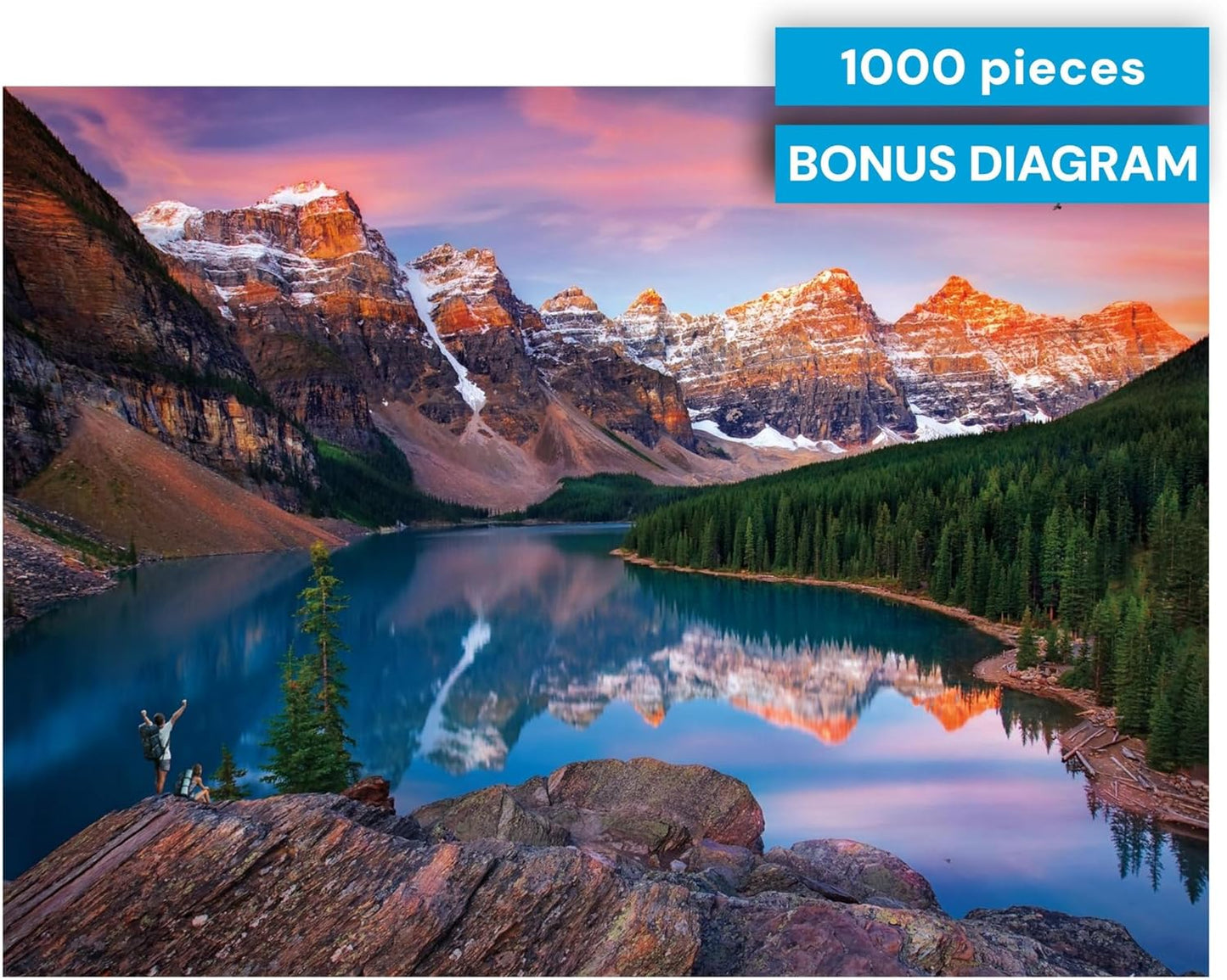 Buffalo Games - Mountains on Fire - Chip Phillips - 1000 Piece Jigsaw Puzzle for Adults - Challenging Mountain Sunset Puzzle Perfect for Game Nights - Finished Size 26.75 x 19.75