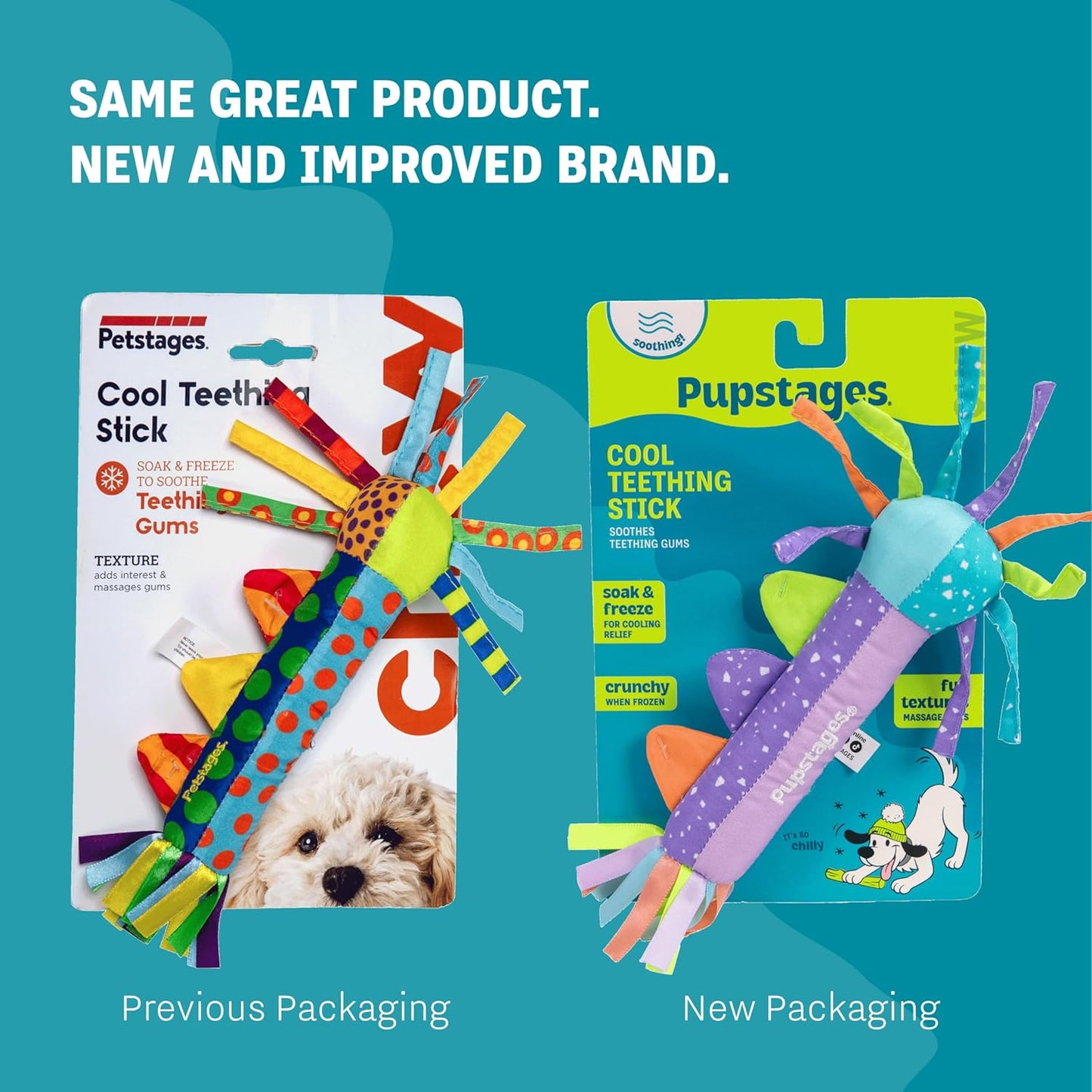 Cool Teething Stick – Puppy Chew Toy for 0–6 Month Puppies, Teething Relief, Freezable & Durable