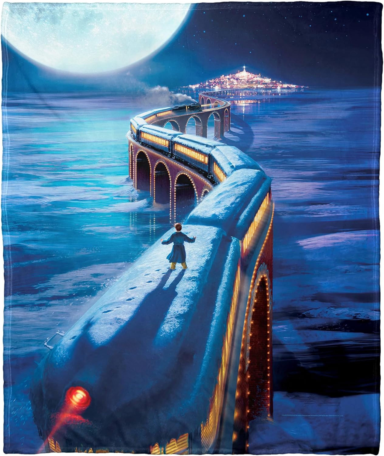 Northwest Polar Express Silk Touch Throw Blanket, 50" x 60", to The North Pole