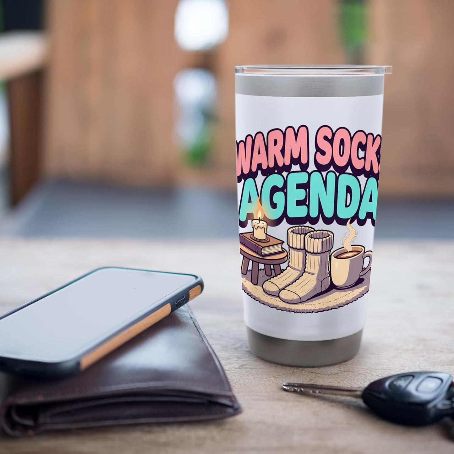 Cozy Comfort Lifestyle Humor Design Stainless Steel Insulated Tumbler
