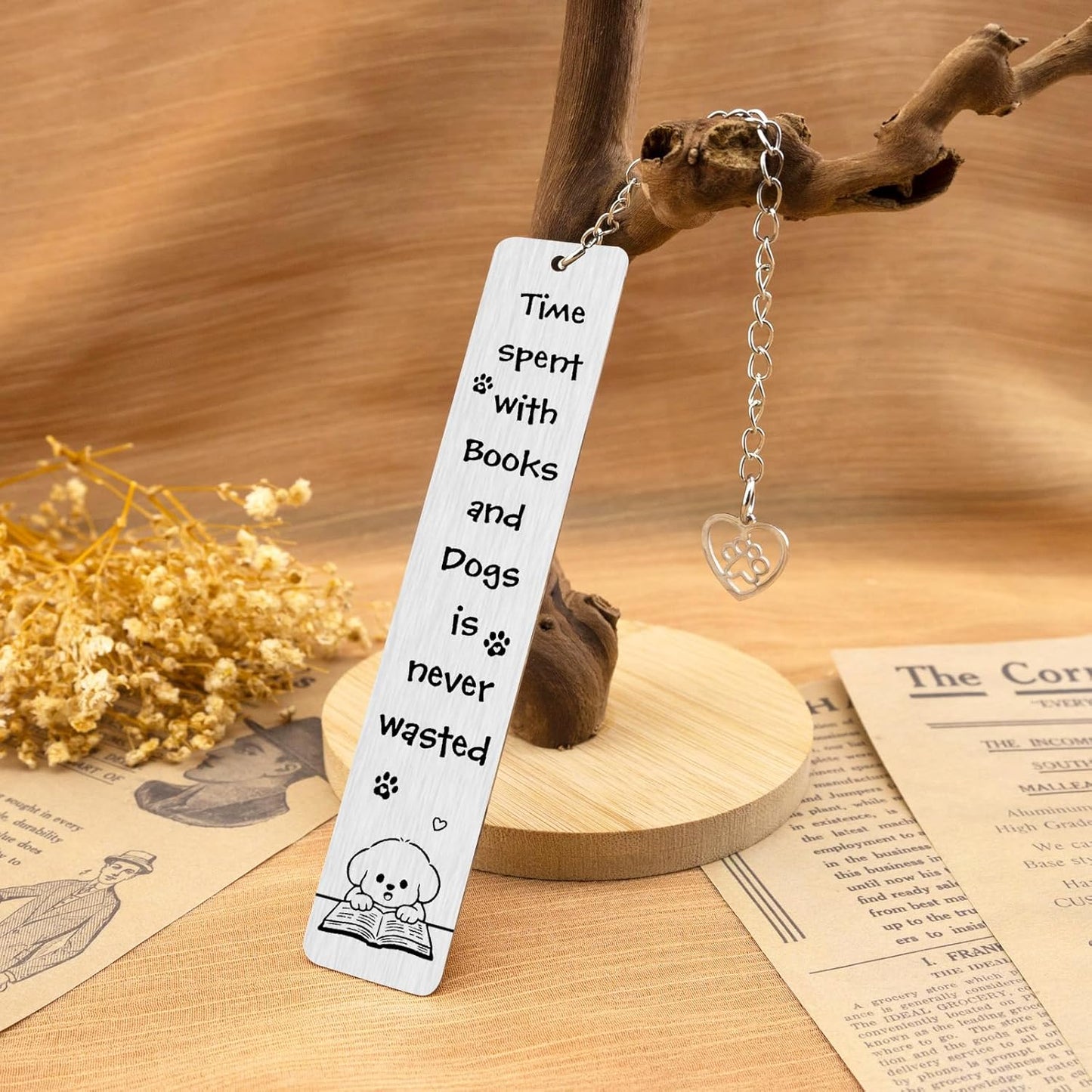 Dog Bookmark Metal Cute Bookmarks for Women Book Accessories for Reading Lovers Gifts for Dog Lovers Friends Teachers Animal Bookmarks Book Lovers Gifts