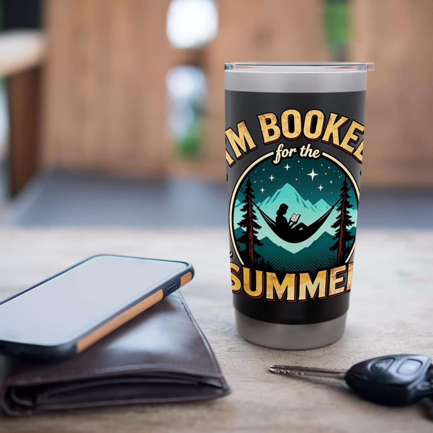 I'm Booked for the Summer Relaxing in Nature Reading Stainless Steel Insulated Tumbler
