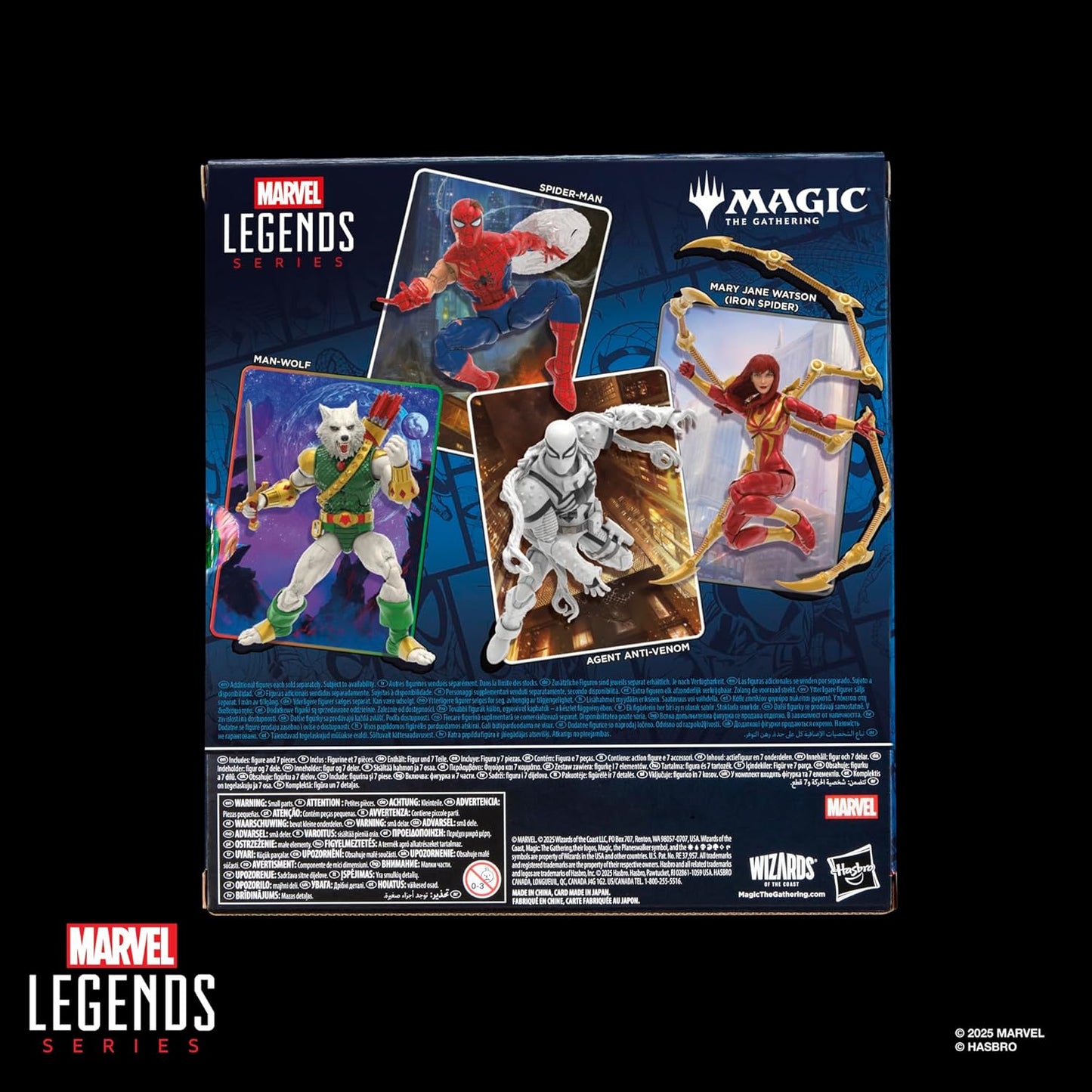 Marvel Legends Series Magic: The Gathering Man-Wolf, 6-Inch Spider-Man Action Figure Toy & Exclusive Foil Collectible Card Game Trading Card