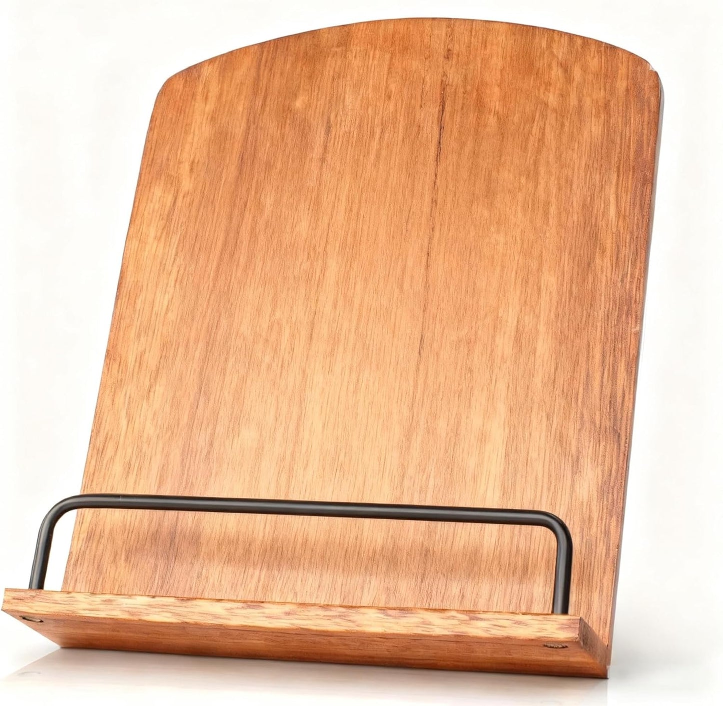 Cookbook Holder and Stand - Sturdy Countertop Design Effortlessly Holds cookbooks Crafted from Solid Wood for Durability and Style, This Versatile Kitchen Accessory Keeps Your Recipes Secure