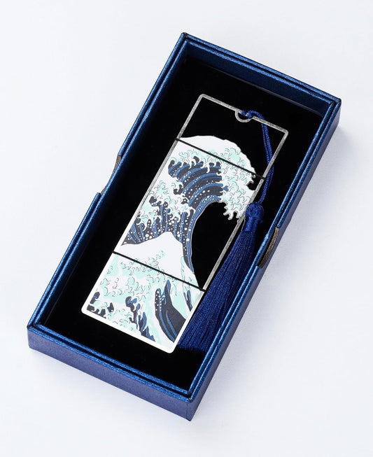 Metal Bookmark The Great Wave Off Kanagawa by Hokusai, Artistic Bookmark, Japanese Art, Gift for Book Lovers, Writers, Readers, Teachers, Children, Teens, Men, WomenQ