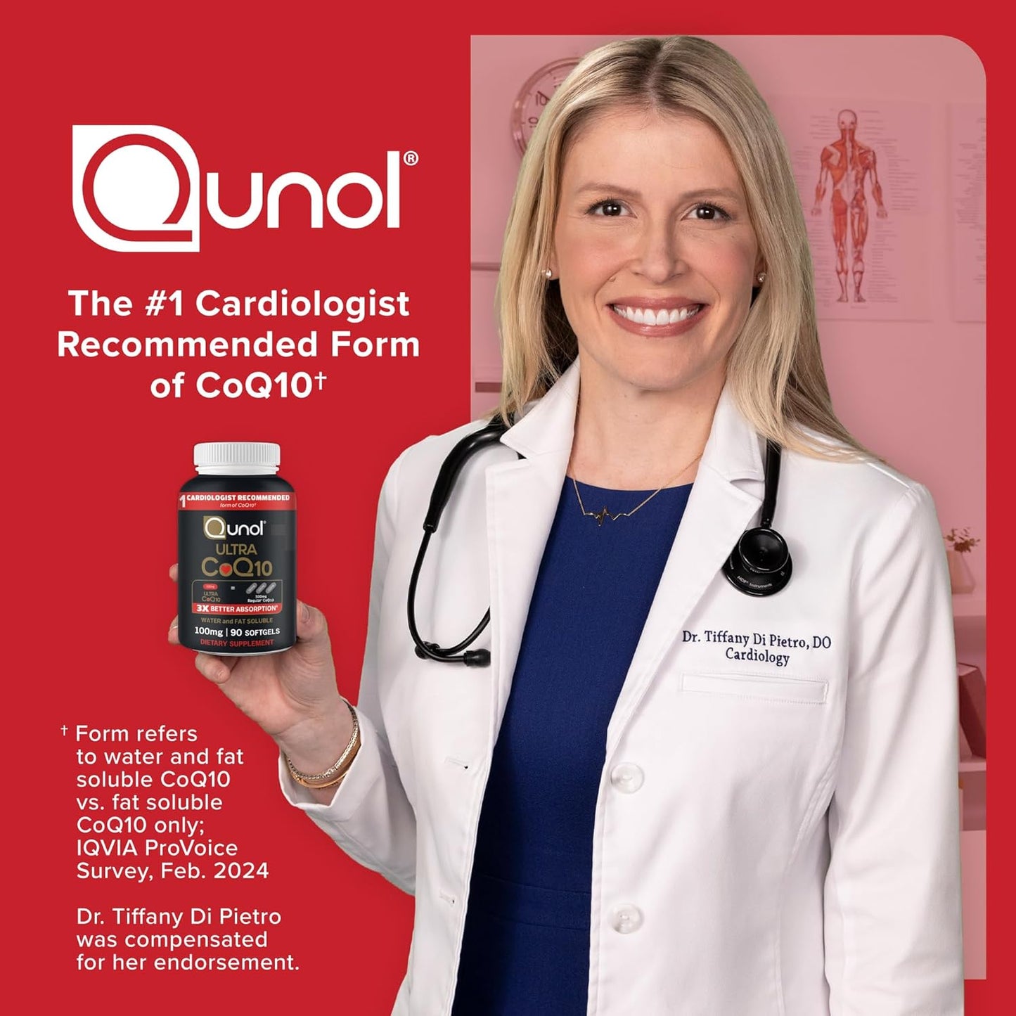 Qunol Ultra CoQ10 100mg Softgels- 3x Better Absorption, Antioxidant for Heart Health & Energy Production, Coenzyme Q10 Vitamins and Supplements, 3 Month Supply, 90 Count