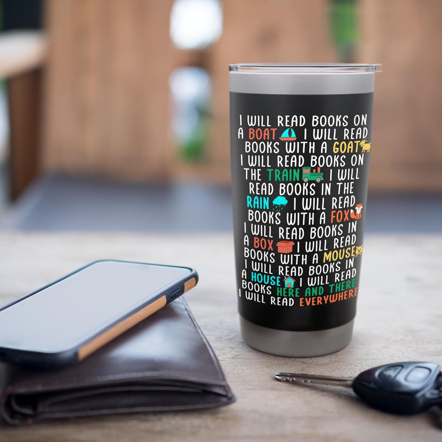 I Will Read Books On A Boat & Everywhere Reading Book Stainless Steel Insulated Tumbler
