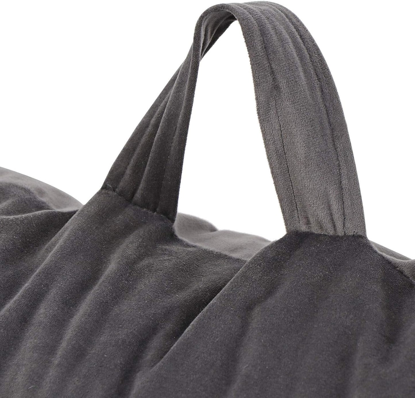 Plush Backrest Pillow Bed Cushion Support Reading Back Rest Arms Chair Grey