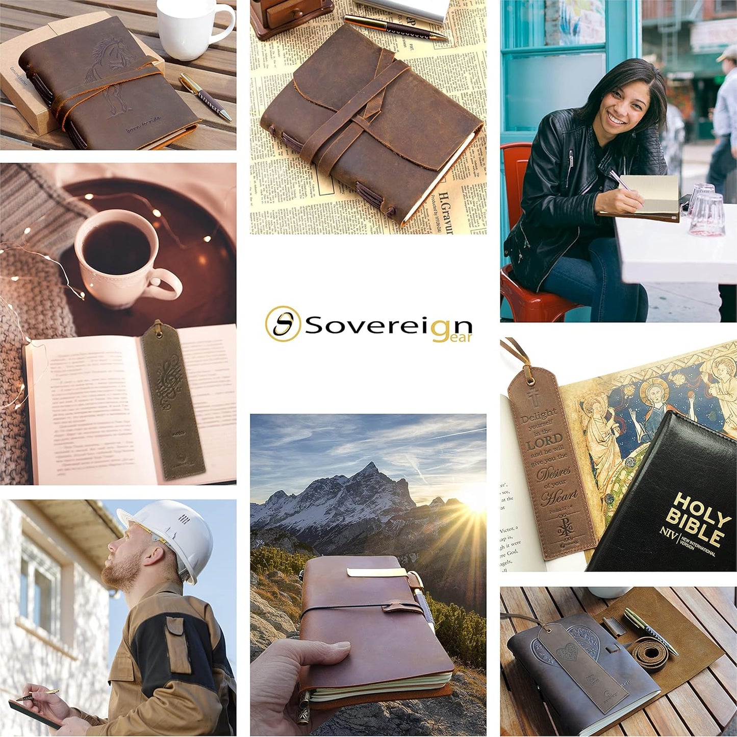 Leather Bookmark Handmade with Heart Design - 2 Genuine Leather Book Marks - Unique Bookmarks for Men Women and Kids | Great Book Lover Gifts for Bookworms Writers Relatives and Friends