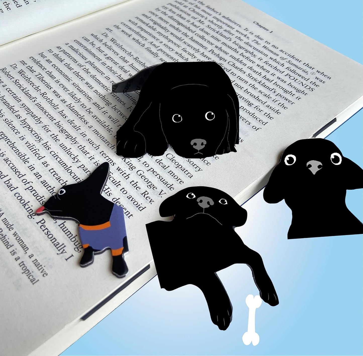 Magnetic Bookmarks - 6 Pieces Cute Dogs Bookmarks for Women Readers, Book Marks for Reading Office Supplies, Book Markers Gift for Book Lovers (B)