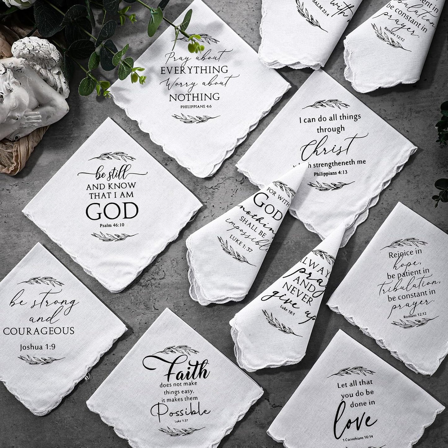 Handkerchiefs for Men Women Easter Christian Bulk Gift Bible Verse Church Religious Gift for Staff Coworker Teacher