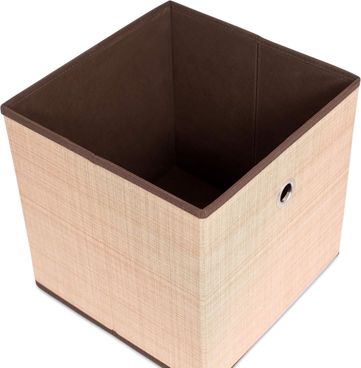 Internet's Best Canvas Storage Bin - 2 Pack - Brown - Box Container
