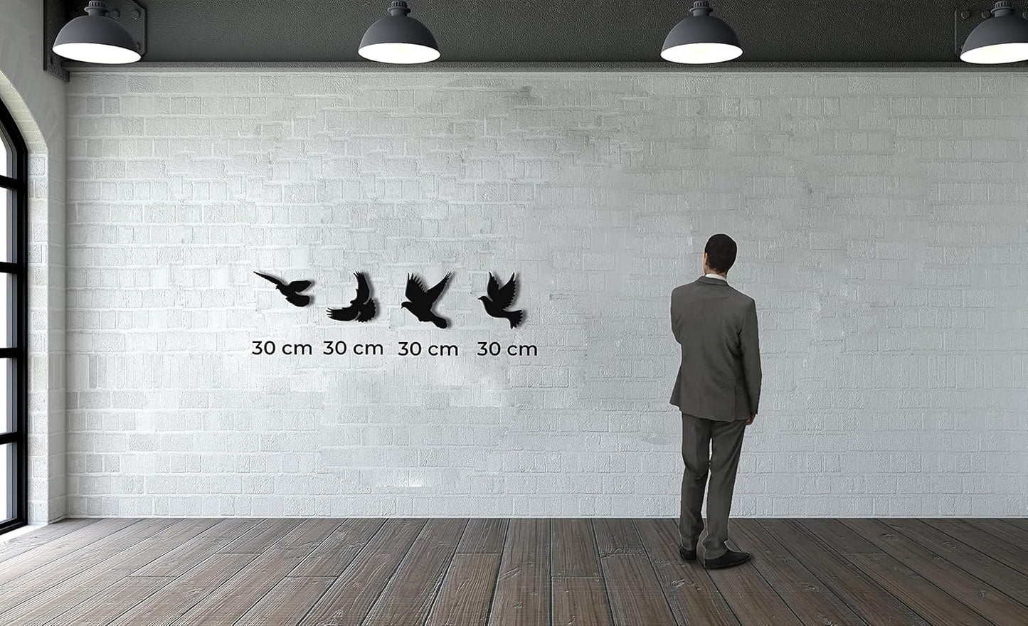 DEKADRON Metal Wall Art, Birds Decor, Metal Wall Decoration, Home Livingroom Indoor Outdoor Birds Sign (4)