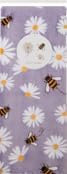 Bumble Bee Daisy Throw Blanket 50x70 Inch - Ultra Soft Plush Fleece, Lavender Purple Floral Queen Size Cozy Bed Sofa Decor, All Seasons Gift for Bee Lovers