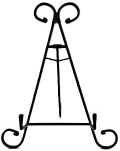 Artifact Display Stand Easel, Decorative Tabletop Easel Stand black Iron Easel for artifacts, artwork, signs, art, plates, prints, and other collectibles (12 inch), black, (multiple sizes)