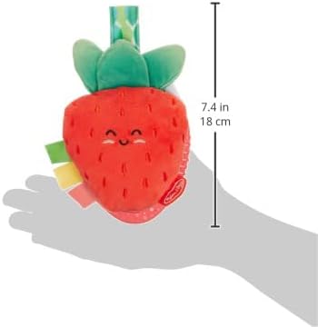 Melissa & Doug Peek-a-Boo Berry Take-Along Toy with Teether, Clip-On Stroller Toy for Baby Ages 12m+