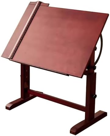 Drawing Tilting Tablet,Drafting Table,Large Wood Drafting Table, Artist Drawing Table with Height Adjustable, Tilting Enlarge Tabletop, Studio Craft Desk & Art Craft Desk for Writing