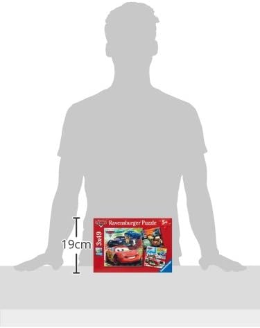 Ravensburger - Disney Cars: Worldwide Racing Fun - 49 Piece Jigsaw Puzzle 3 Pack Set - Lightning McQueen and More - Larger Pieces - Premium Quality - Ideal Gift - Screen-Free Fun - Children Age 5+