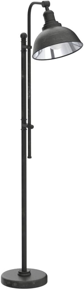 VONLUCE Floor Lamp for Living Room, 65" Tall Industrial Floor Lamp, Adjustable Height & Head Vintage Metal Standing Reading Pole Lamp for Bedroom, Office, Farmhouse