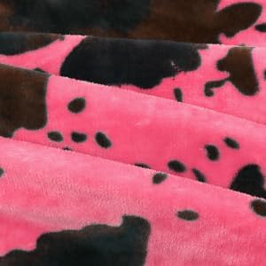Hot Pink Throw Blanket for Women, Soft Warm Cozy Fleece Blanket for Teenage Girl Dorm Bedroom Y2K Room Decor, Cute Pink Gifts for Birthday, Graduations, Mother’s Day & Easter, 50x60 Inches