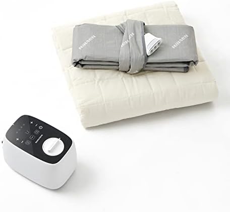 EQM 350, King – EMF-Free Water Heated Mattress Pad – Dual Temperature Control – Non-Electric Bed Warmer – Eco-Friendly – Helps Soothe & Relieve Stress, Muscle Soreness, & Tension