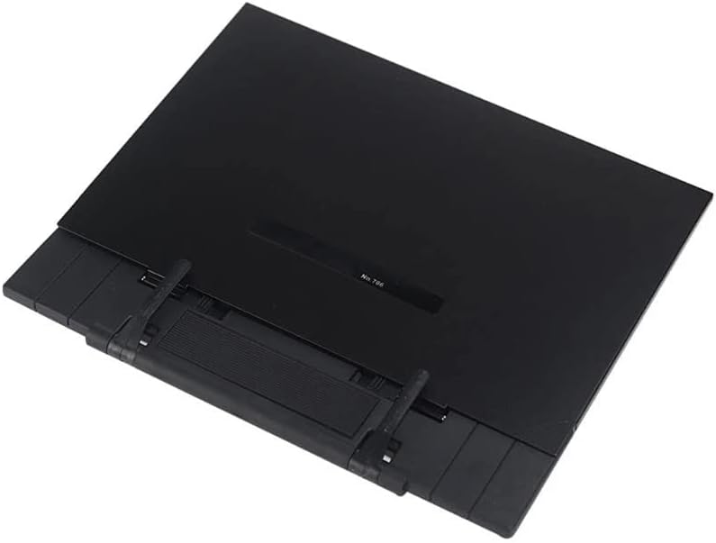 Book Stand Frame Desk Reading Holder with 7 Tilt Adjustable Grooves Bookends for Cookbook Document
