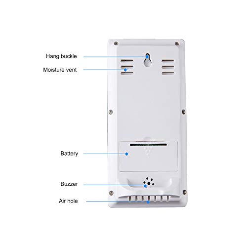 Digital Thermometer Hygrometer LCD Backlight Multifunctional Indoor Temperature Humidity Meter Clock