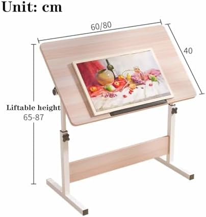 Drawing Tilting Tablet,Drafting Table,Extra Large Artist Drafting Table with Tilting Tabletop Height Adjustable Artist Drawing Desk Painting Table for Studio, Art Craft, and Writing(Style 1,