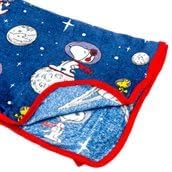 Peanuts Snoopy and Woodstock Astronauts in Space Flannel Fleece Throw Blanket | Soft Cover for Sofa, Bed | 45 x 60 Inches