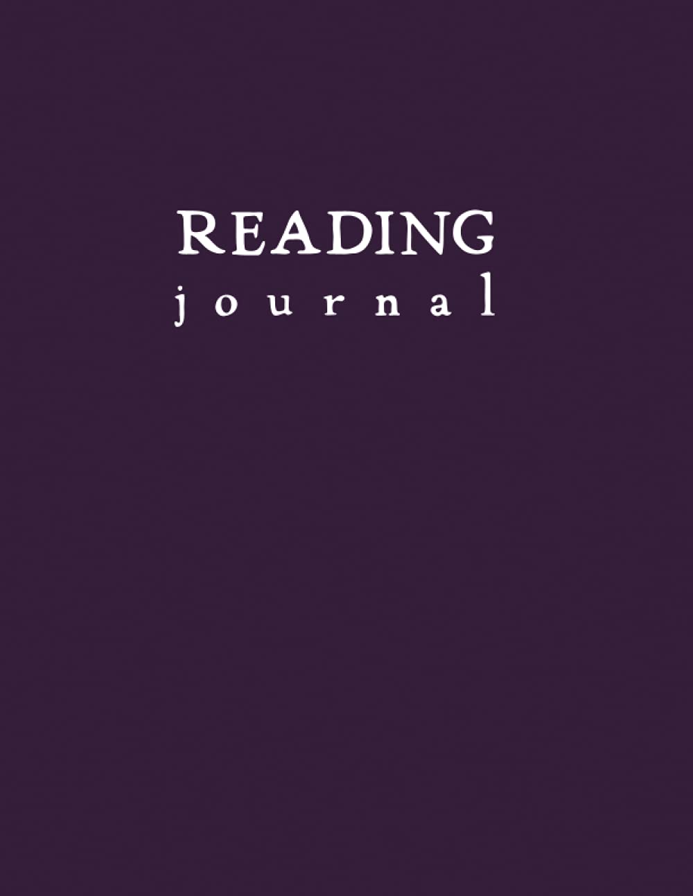 Reading Journal: Dark Purple Softcover Book Tracker by schoolnest