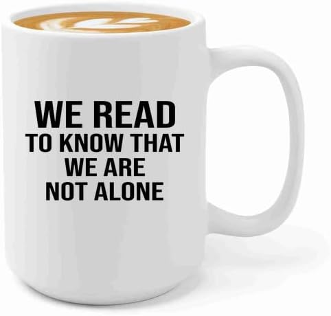 Book Lover Coffee Mug 15oz White -we read - Book Lovers Gifts Book Reader Gifts Book Club Gifts Book Reading Cup Reading Gifts