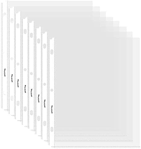 Sheet Protectors - 50 Sheets 4 mils Strong Extra Heavyweight Clear Top Load 8.5 x 11 Inch Highlight Transparent Acid-Free for 3 Ring Binder OS0150