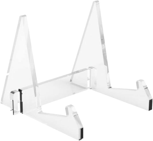 Acrylic Bookends Portable Book Display Stand Bookend Reading Holder Desk Organizer(E)