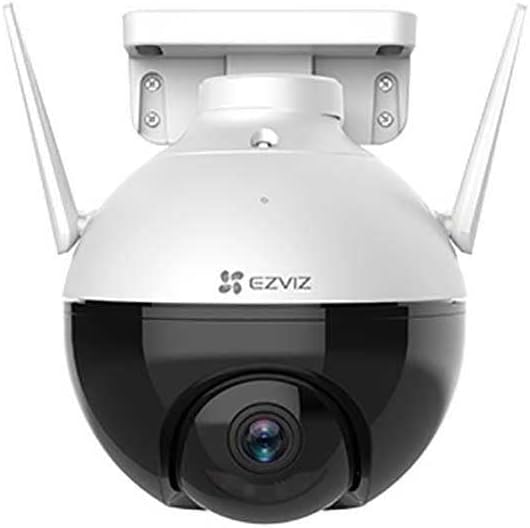 EZVIZ 360° Security Camera Outdoor, WiFi Camera for Home Security, Surveillance Camera, No Subscription with Motion Detection, Color Night Vision, Audio Pick-up, Waterproof, Alexa/Google, 256GB| C8C
