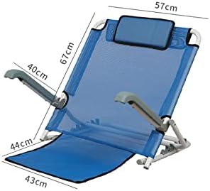 Bed Back Wedge Support,Adjustable Bed Back,Adjustable Bed Backrest with Armrests and Mesh Back Support Healthcare Angle Back Rest with Adjustable Features Blue Color