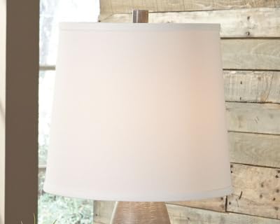Signature Design by Ashley Shavontae Modern Table Lamp, 2 Count Lamps, 27.5", Gray