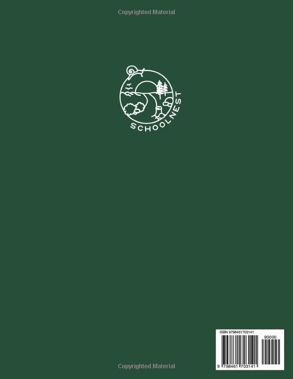 Reading Journal: Dark Green Softcover Book Tracker by schoolnest