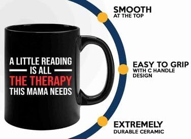 Book Lover Coffee Mug 11oz Black -Little Reading - Book Club Gifts Book Lover Cup Book Reader Romance Reader Gifts Gift For Avid Reader