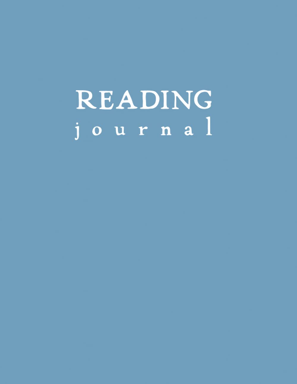 Reading Journal: Light Blue Softcover Book Tracker by schoolnest